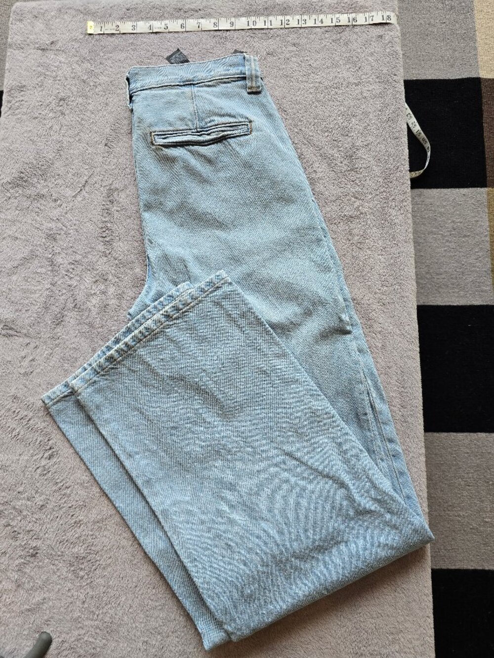 ZARA rare high waist wide leg denim size 4